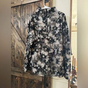 Zella Black and Gray Patterned Jacket